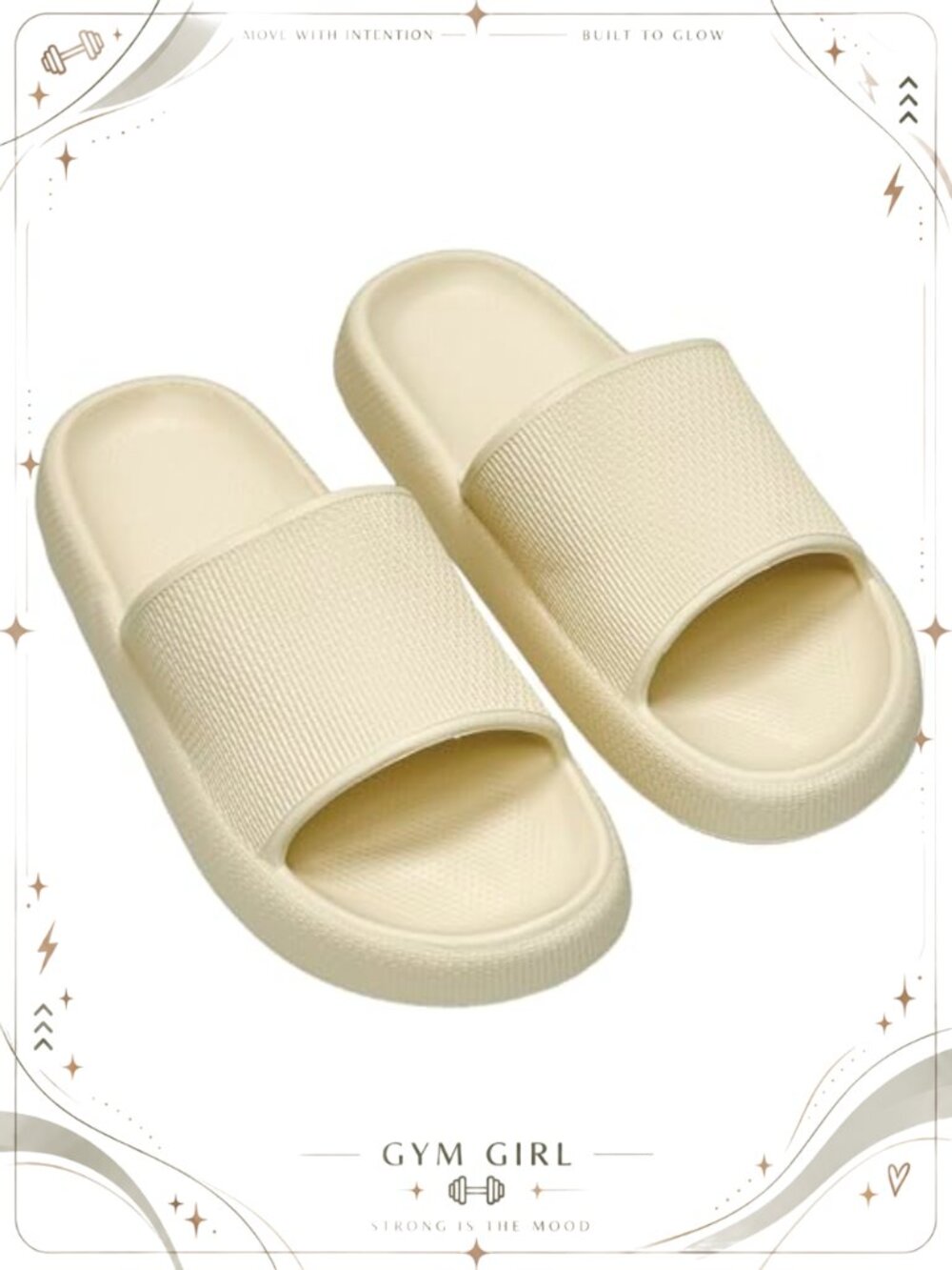 Unisex Cloud Slides Platform Slippers Ultra-Soft Pillow Slides Thick Sole